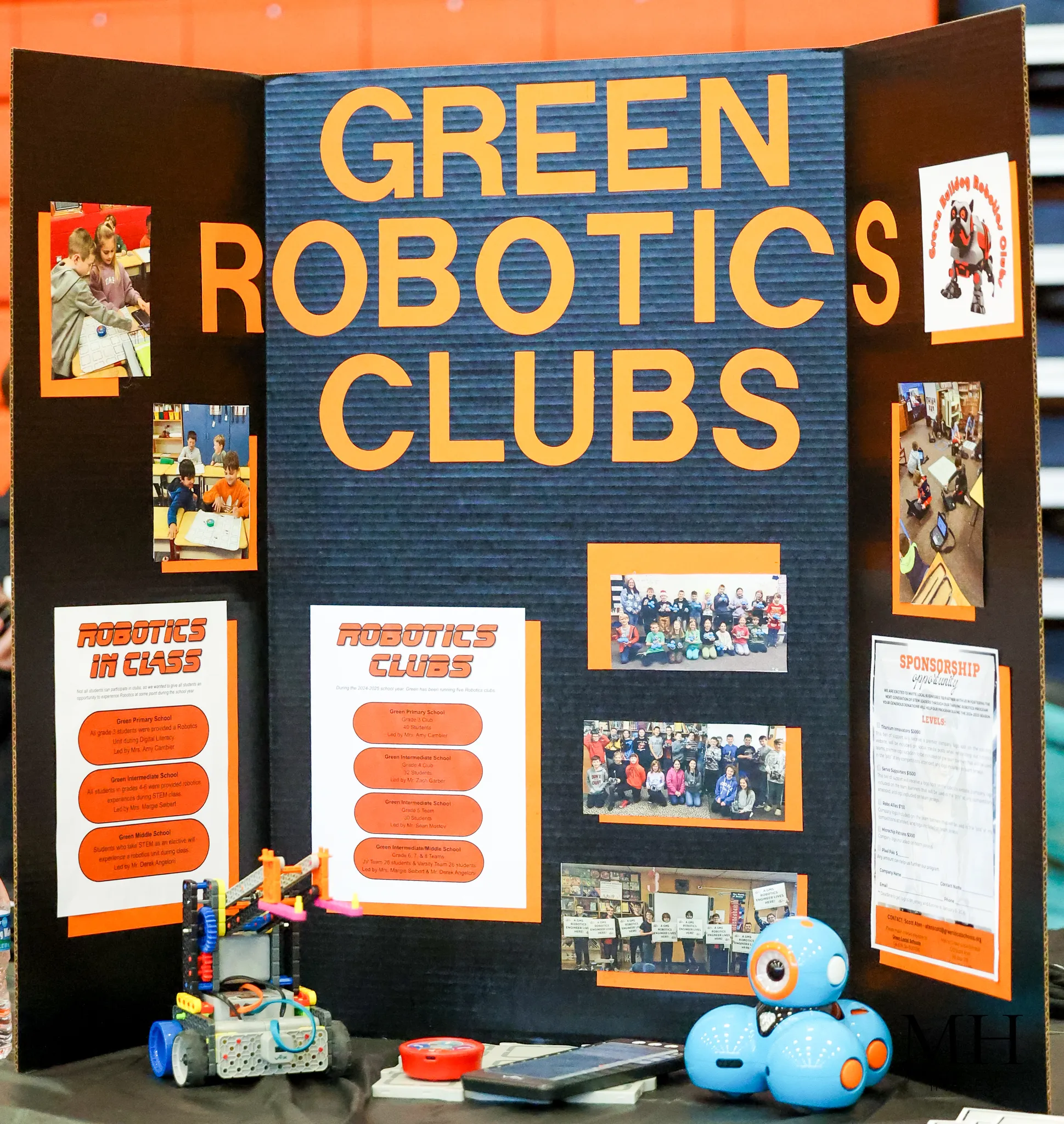Green Robotics Club display