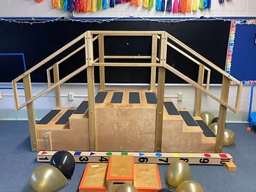 Therapy training stairs equipment